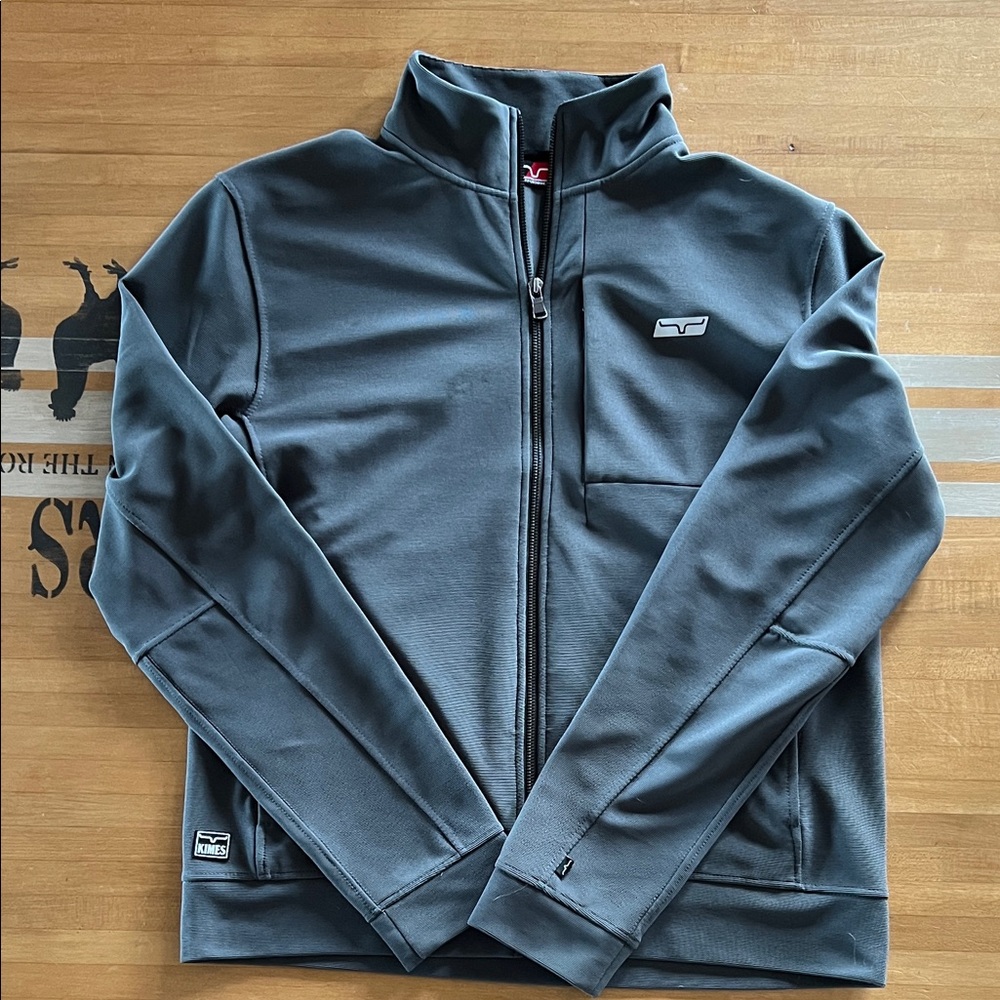 Kimes Ranch Men's Zip Up Sweater - Dark Gray